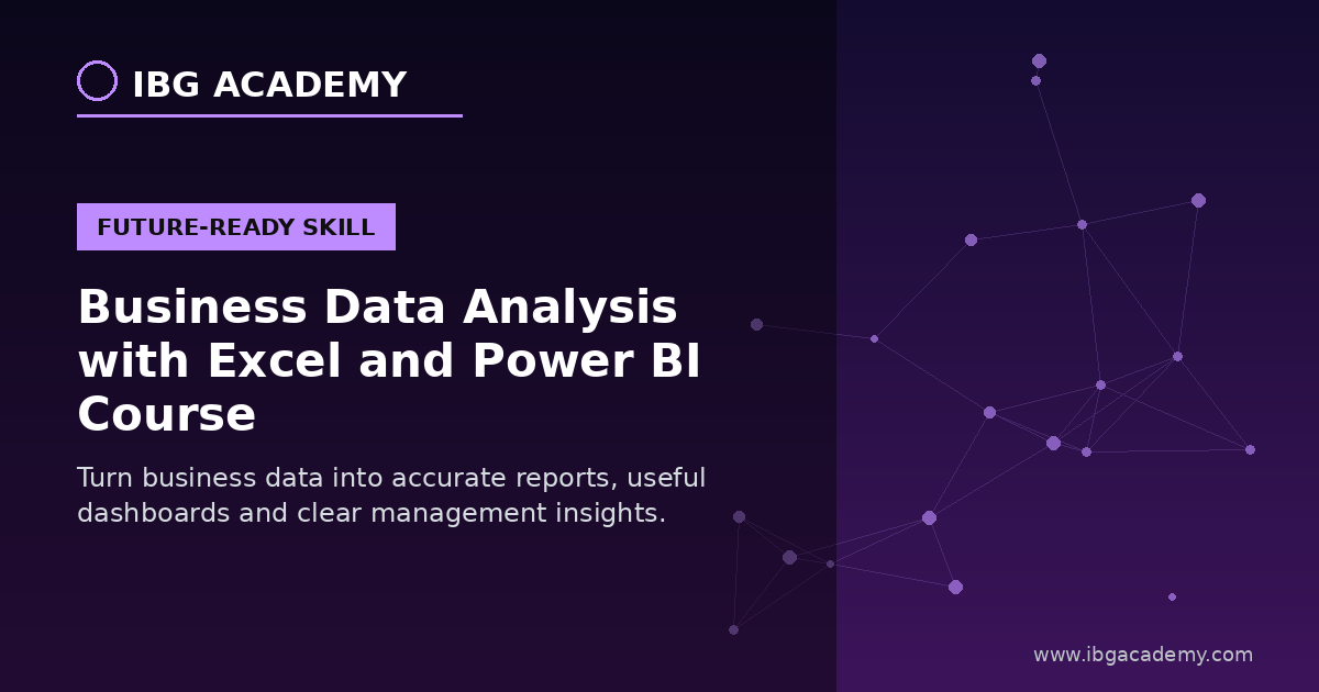 Business Data Analysis with Excel and Power BI Course