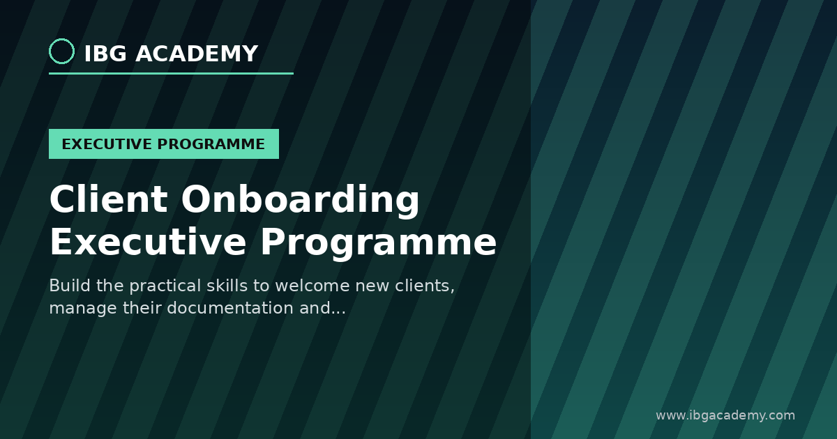 Client Onboarding Executive Programme