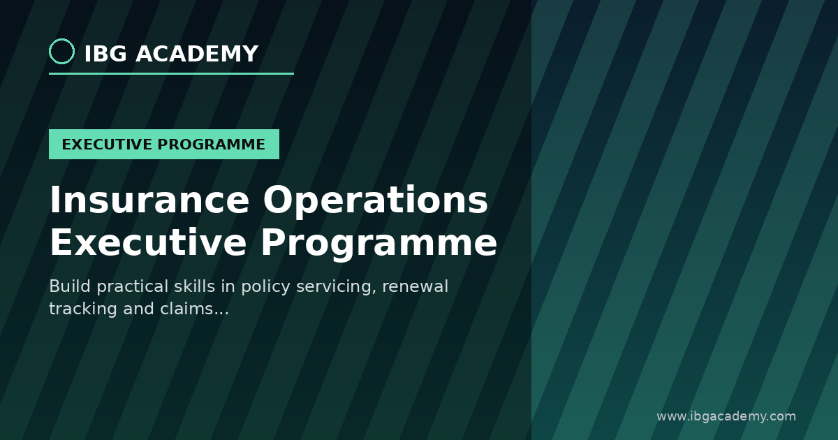 Insurance Operations Executive Programme